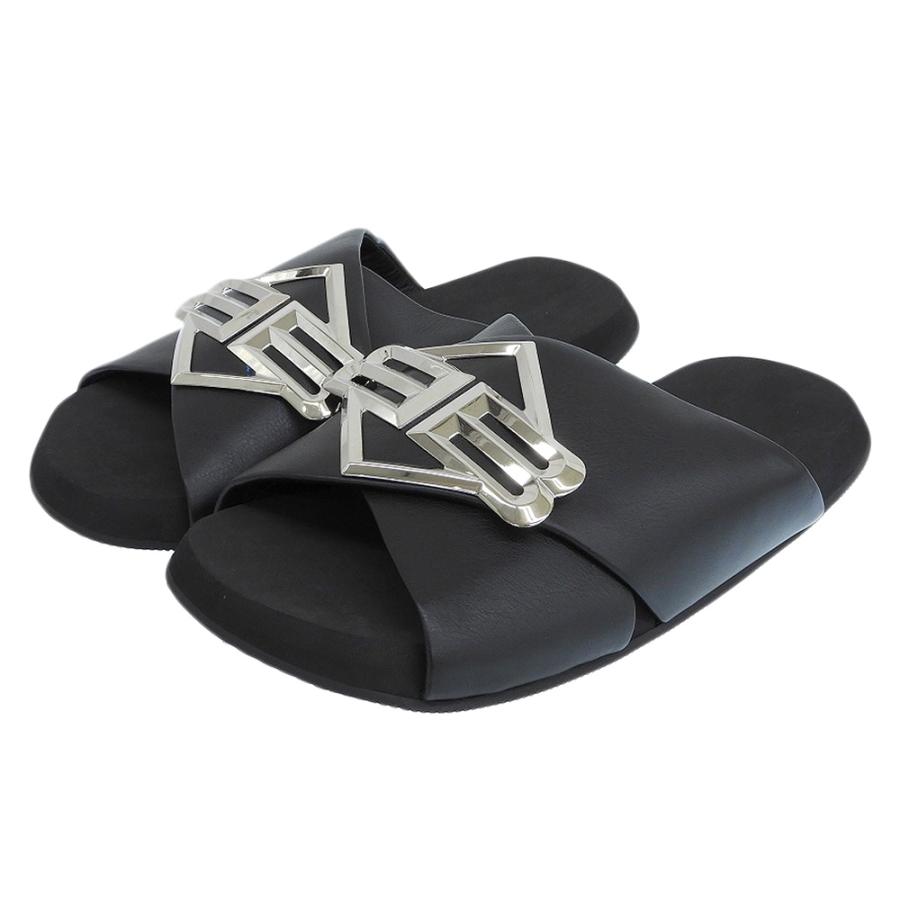 BALENCIAGA（バレンシアガ） 新品同様 SUNSET FLAT MULE BBロゴメタル