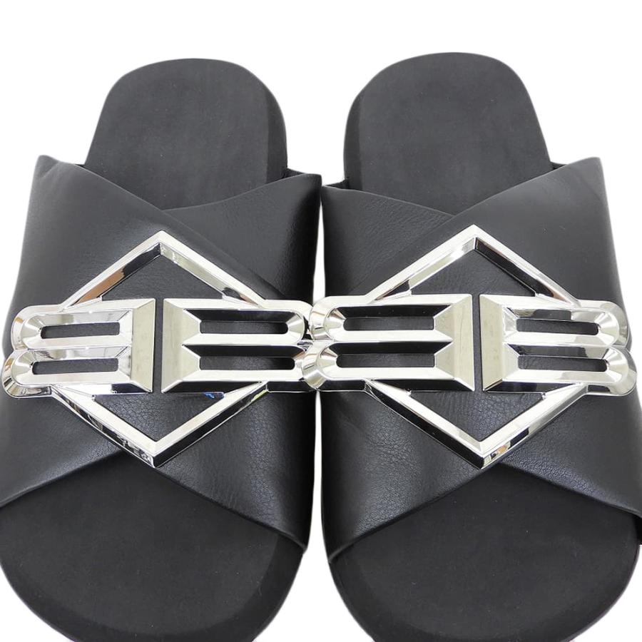 BALENCIAGA（バレンシアガ） 新品同様 SUNSET FLAT MULE BBロゴメタル