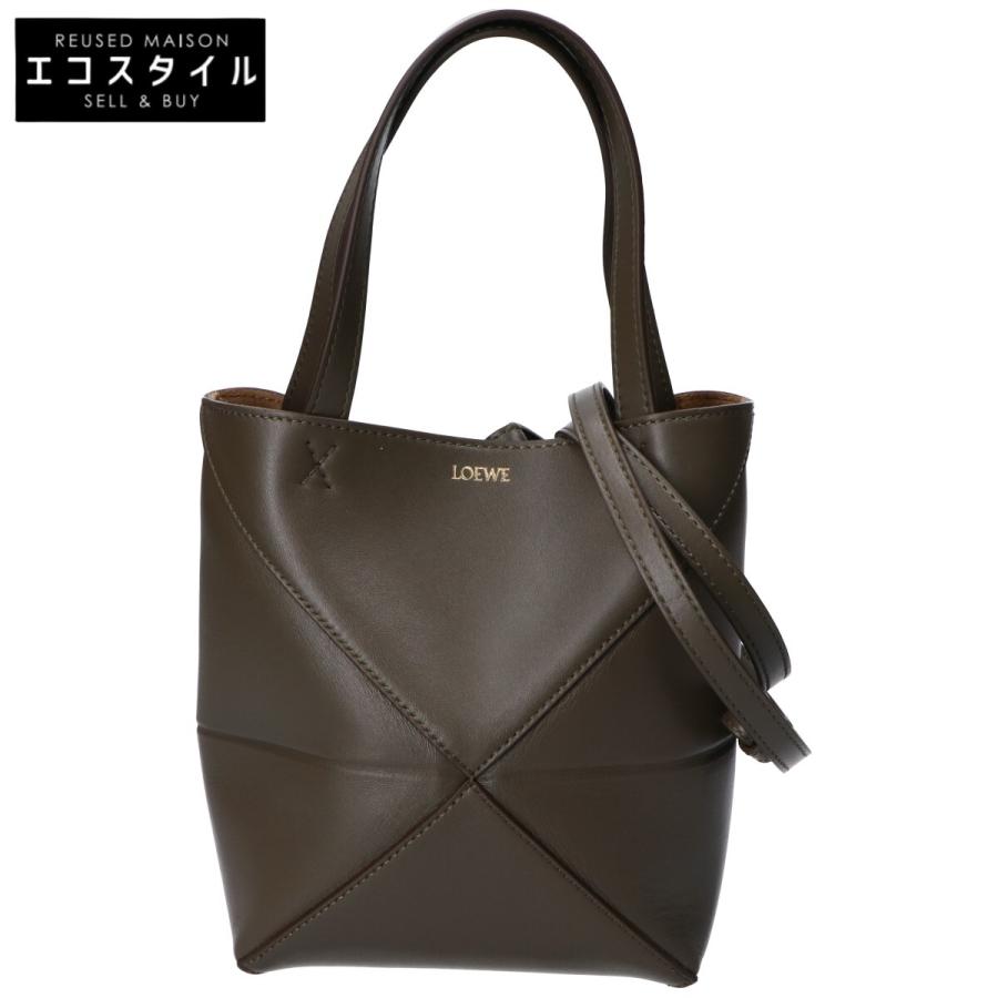 LOEWE（ロエベ） 新品同様 パズルフォルド トート ミニ シャイニー 
