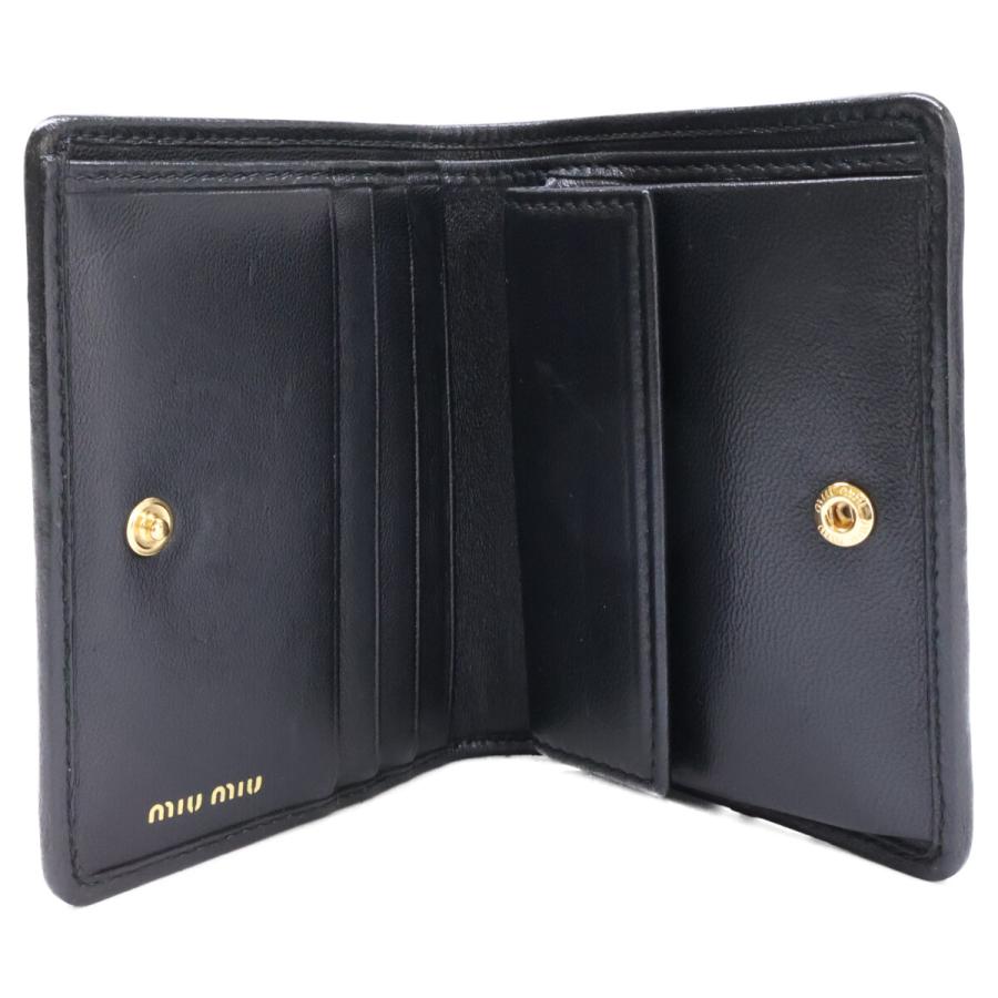 「新品未使用」MIU MIU ミュウミュウ マテラッセ レザー 折り財布 miu miu（ミュウミュウ） 三つ折り財布 マテラッセ レザー ピンク