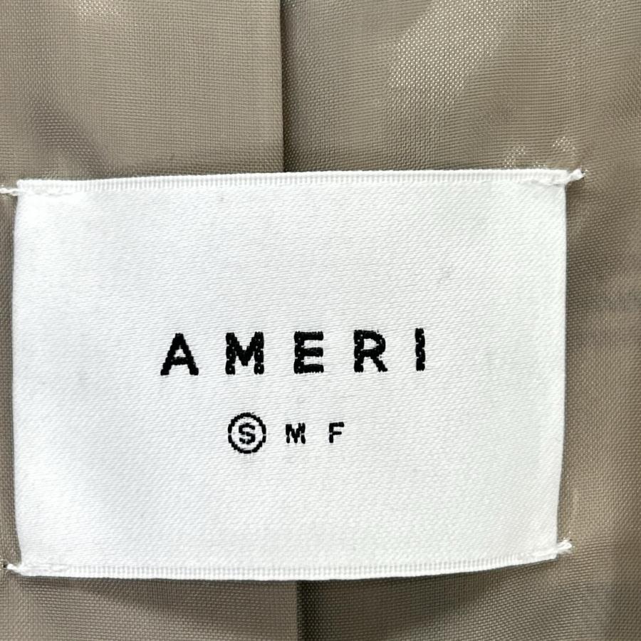 AMERI アメリ 01920740550 ベージュ PASS CODE CHECK COAT チェックロングコート ベージュ S コート レディース 中古_4