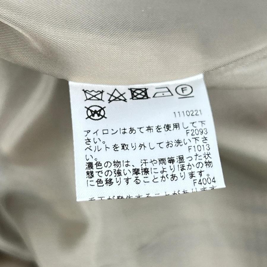 AMERI アメリ 01920740550 ベージュ PASS CODE CHECK COAT チェックロングコート ベージュ S コート レディース 中古_5