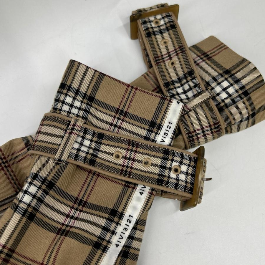 AMERI アメリ 01920740550 ベージュ PASS CODE CHECK COAT チェックロングコート ベージュ S コート レディース 中古_9
