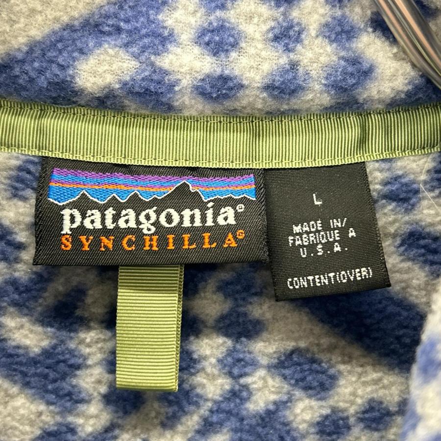 patagonia（パタゴニア） 25462 98年製 グレー×ブルー シンチラ