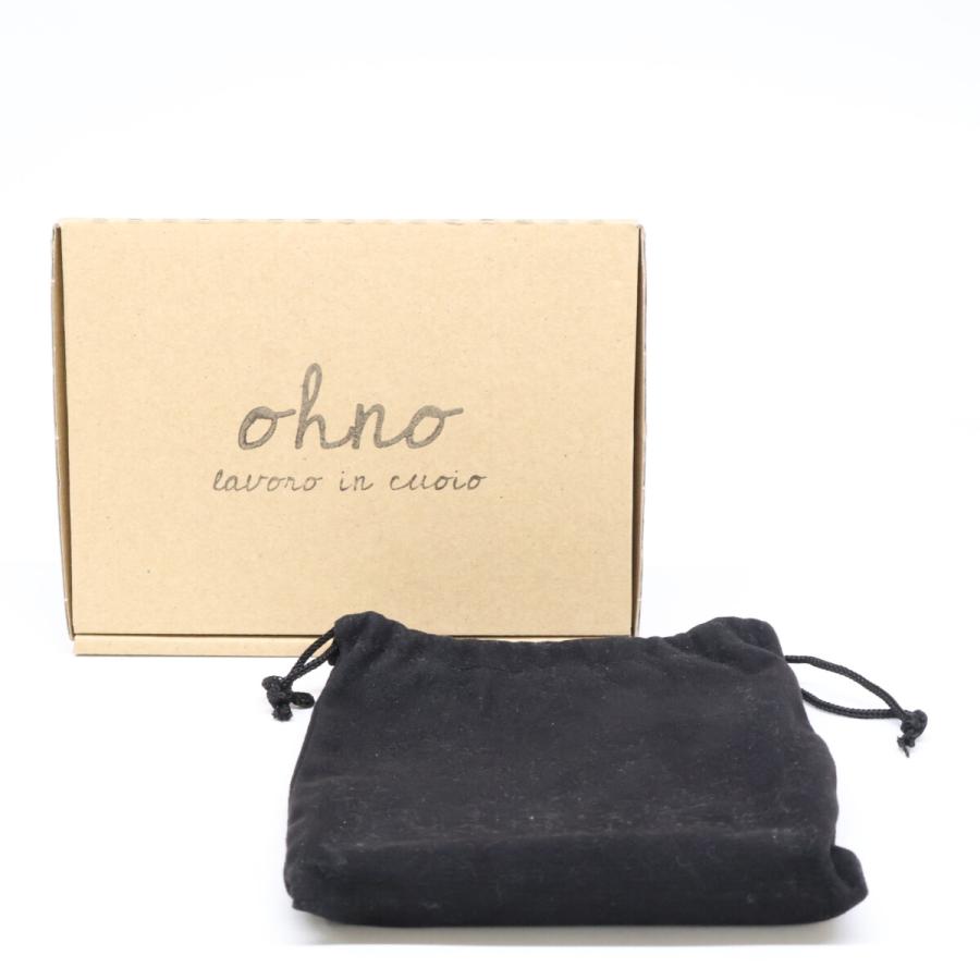 オオノラヴォーロインクオイオ 【美品】レザー 二つ折り財布 美品 ohno lavoro in cuoio オオノラヴォーロインクオイオ レザー 二