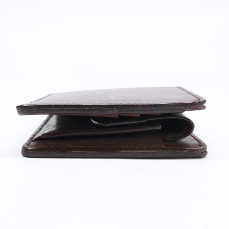 オオノラヴォーロインクオイオ 【美品】レザー 二つ折り財布 美品 ohno lavoro in cuoio オオノラヴォーロインクオイオ レザー 二