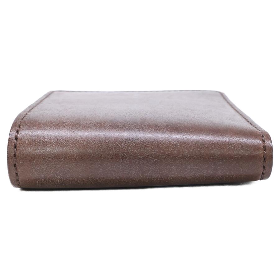 オオノラヴォーロインクオイオ 【美品】レザー 二つ折り財布 美品 ohno lavoro in cuoio オオノラヴォーロインクオイオ レザー 二