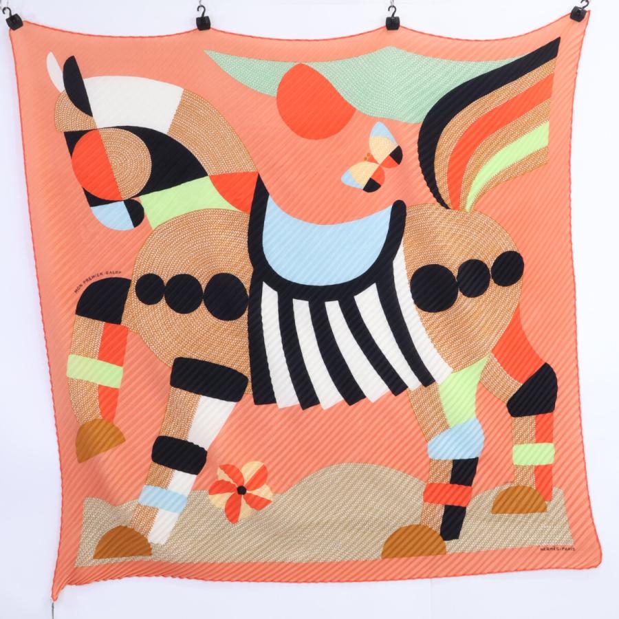 シ*ス様 完売品！格安！HERMÈS MON PREMIER GALOP カレジ 新品同様 HERMES エルメス 23SS カシミヤシルク Mon Premier Galop