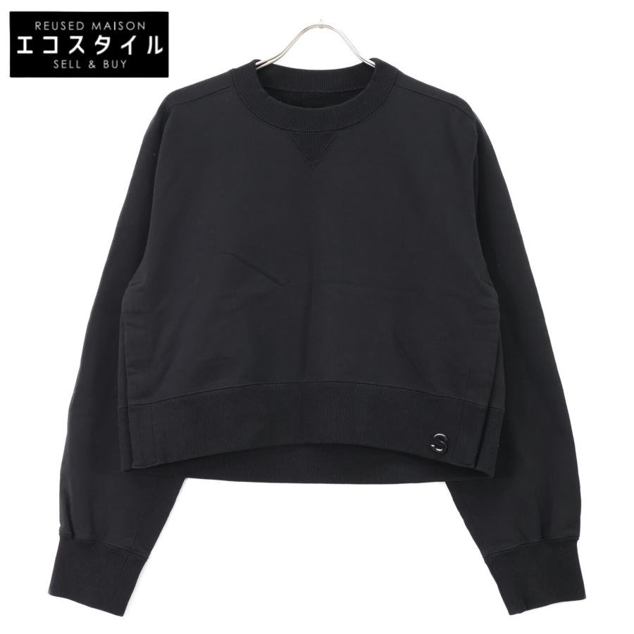 専用！サカイ sacai ドッキングスウェットブルゾン レディース 黒 サカイ sacai ドッキングスウェットジャケット ブルゾン レディース 黒