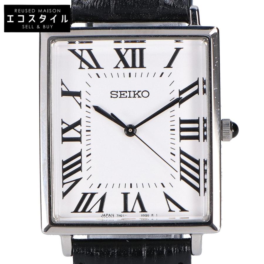 時計 SEIKO Exclusive EDIFICExHIROB 7N01-HZD1 SEIKO（セイコー） 美品 xEDIFICExHIROB 7N01-HZD1 レザーベルト