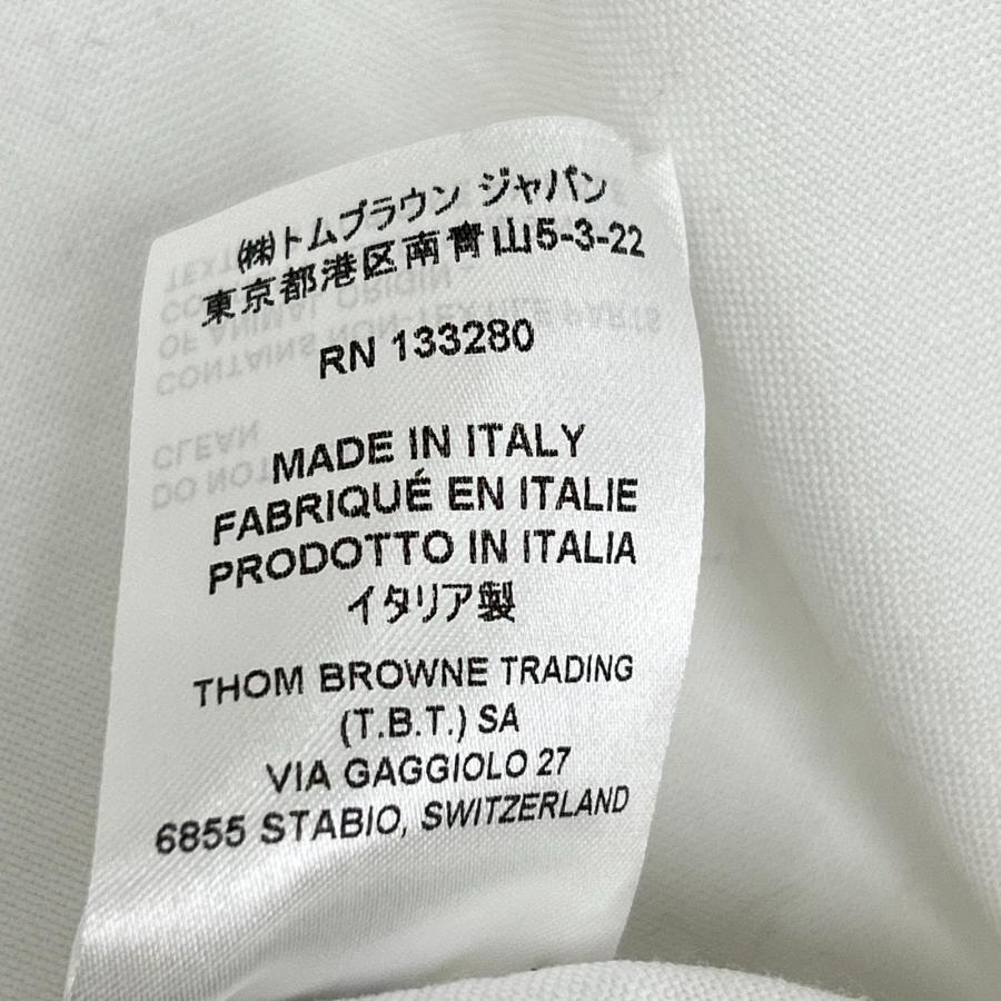 THOM BROWNE トムブラウン ホワイト コットン オックスフォード