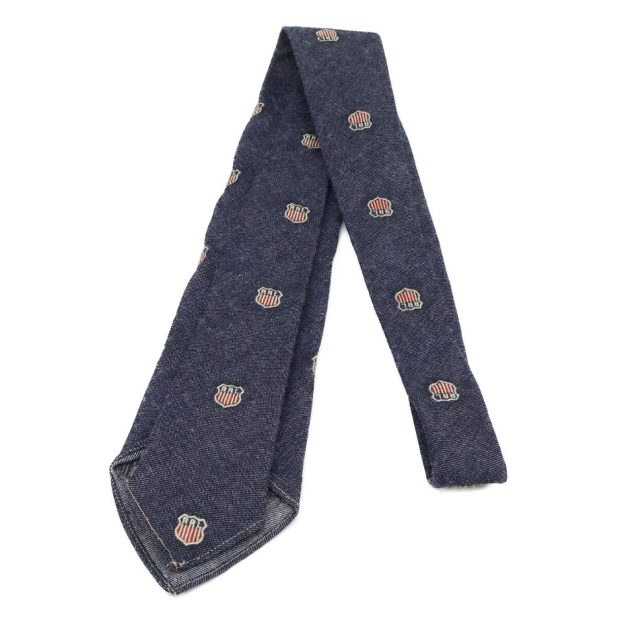 美品 RRL ダブルアールエル イタリア製 コットン シールドエンブロイ