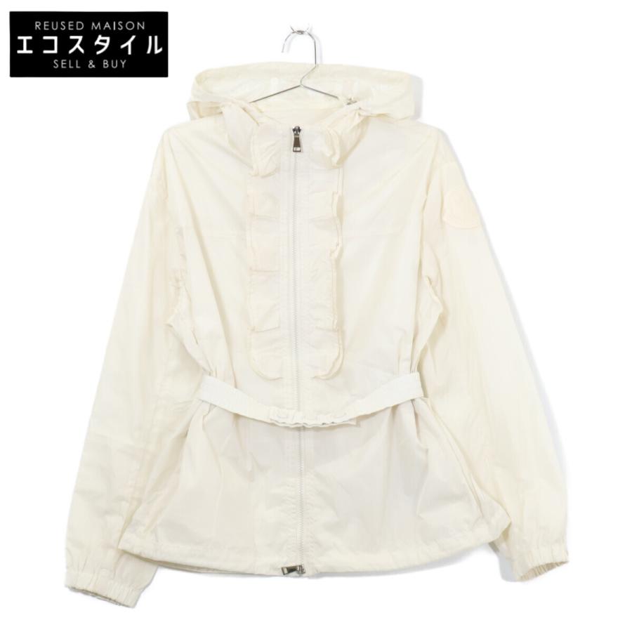 MONCLER - MONCLER モンクレール VABRE GIUBBOTTO VABRE JACKET フーディーフリルナイロンジャケット レディース アイボリー K10931A00128 MONCLER（モンクレール） CINABRE JACKET ナイロン フーディジャケット