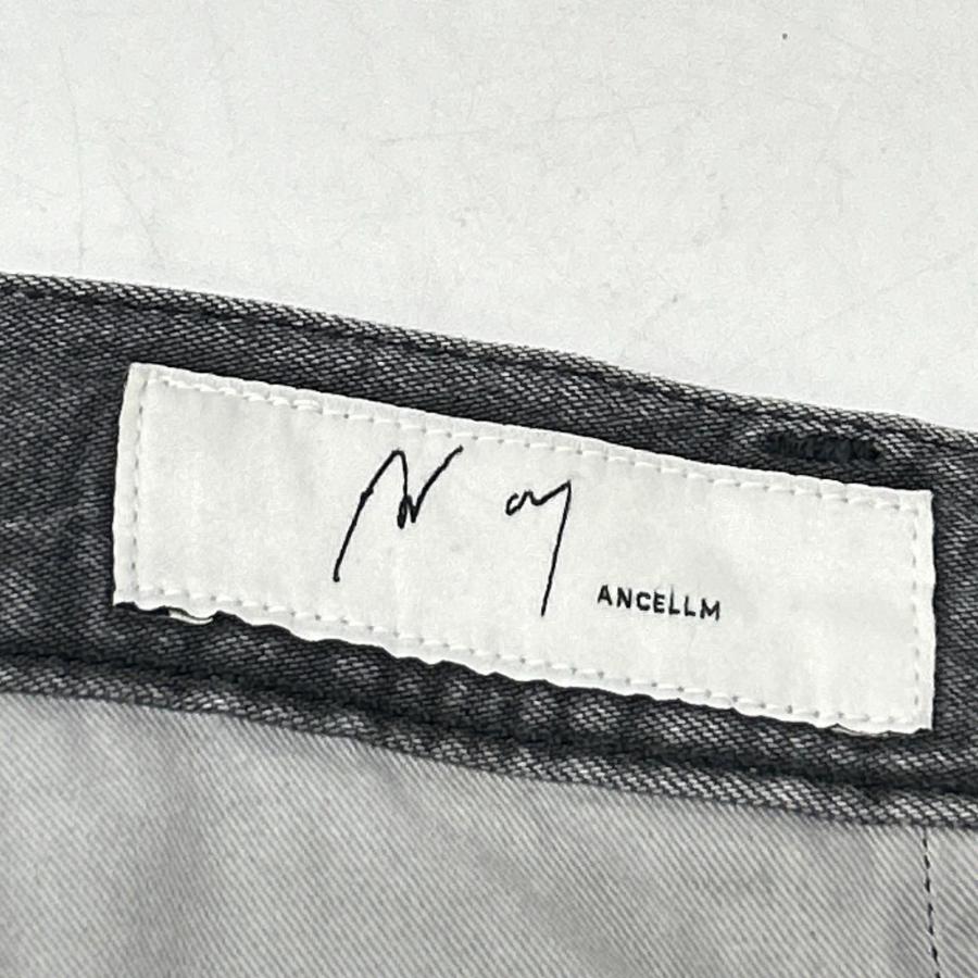 25AW ANCELLM アンセルム ANC-PT84-A DENIM WIDE SLACKS USED加工