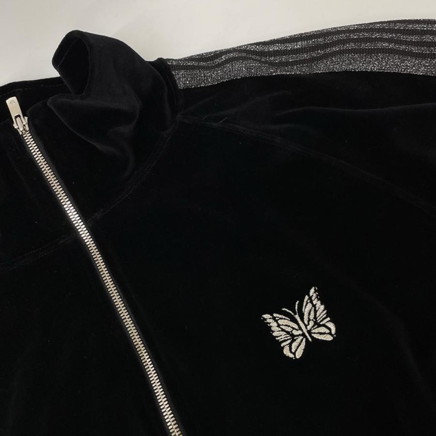 Needles ベロアポロシャツ ブラック Mサイズ 美品 S/S Polo Sweater - Merino Wool Knit | NEEDLES(ニードルズ