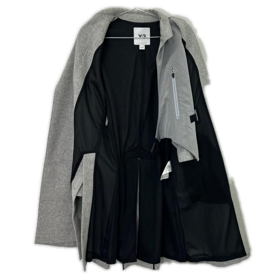 Y-3 ワイスリー GK4388 グレー CH1 ウールフランネル アシンメトリー