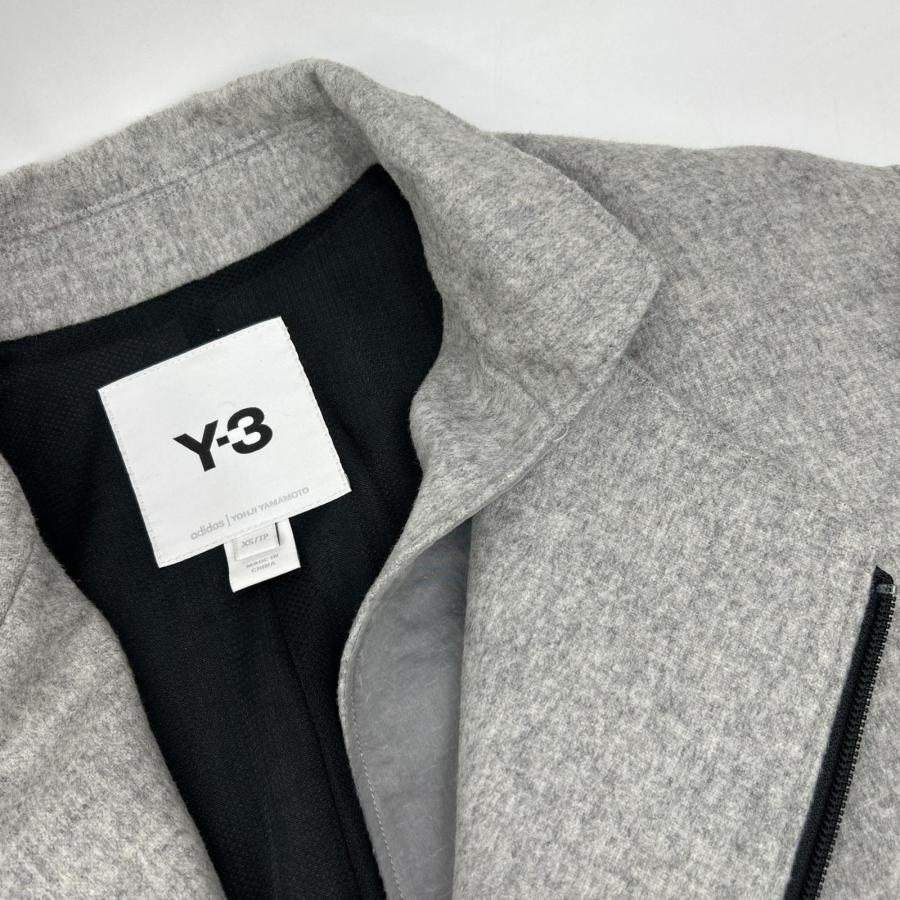 Y-3 ワイスリー GK4388 グレー CH1 ウールフランネル アシンメトリー