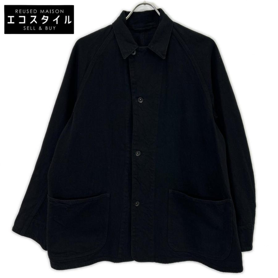 COMOLI コモリ U03-01013 21AW ブラック コットン デニムワーク