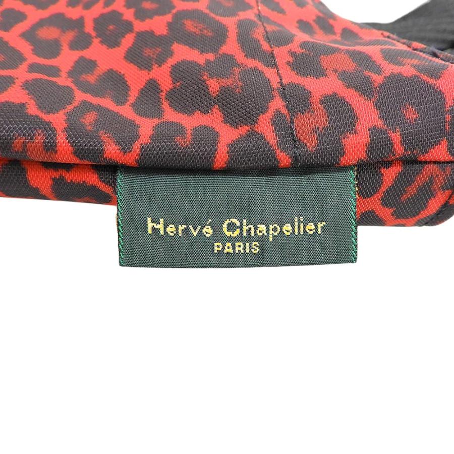 美品 Herve Chapelier エルベシャプリエ ヒョウ柄 パンサー ナイロン舟