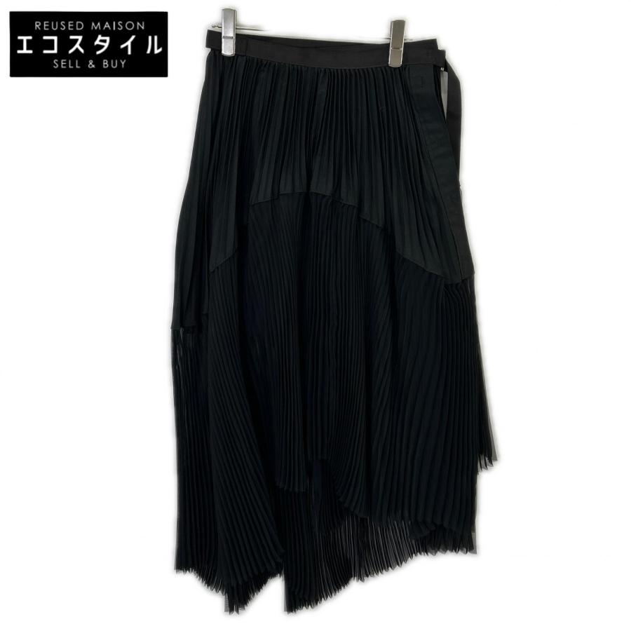 sacai（サカイ） 20-04888 アシメントリー プリーツ フレア スカート 1