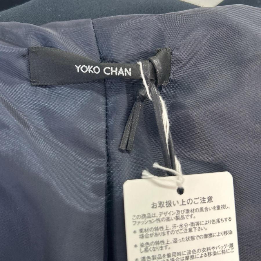 新品同様品 YOKOCHAN ヨーコチャン YCC-523-197 ポリエステル×レーヨン 【新品同様】ヨーコチャン ネイビー スプリングコート レインコート 38