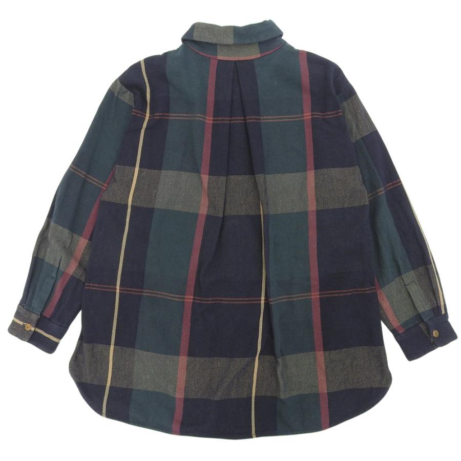 Pallas Palace パラスパレス  コットン100 ロングスリーブ タータンチェックシャツ トップス レディース ネイビー×グリーン 0 0 Pal'las Palace（パラスパレス） Pallas Palace コットン100 ロング