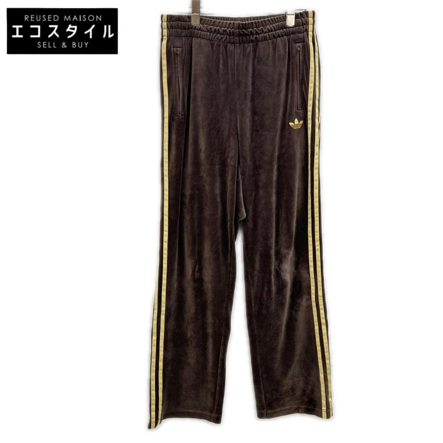 adidas（アディダス） 25年製 ブラウン 三本ライン ベロア ファイヤー