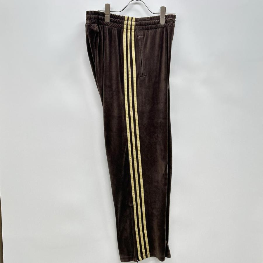 adidas（アディダス） 25年製 ブラウン 三本ライン ベロア ファイヤー 