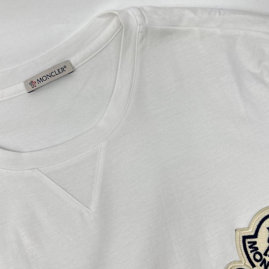 MONCLER モンクレール  23年製 ﾎﾜｲﾄ SS T-SHIRT ﾀﾞﾌﾞﾙﾛｺﾞTｼｬﾂ S MONCLER（モンクレール） 23年製 ホワイト SS T-SHIRT ダブルロゴT