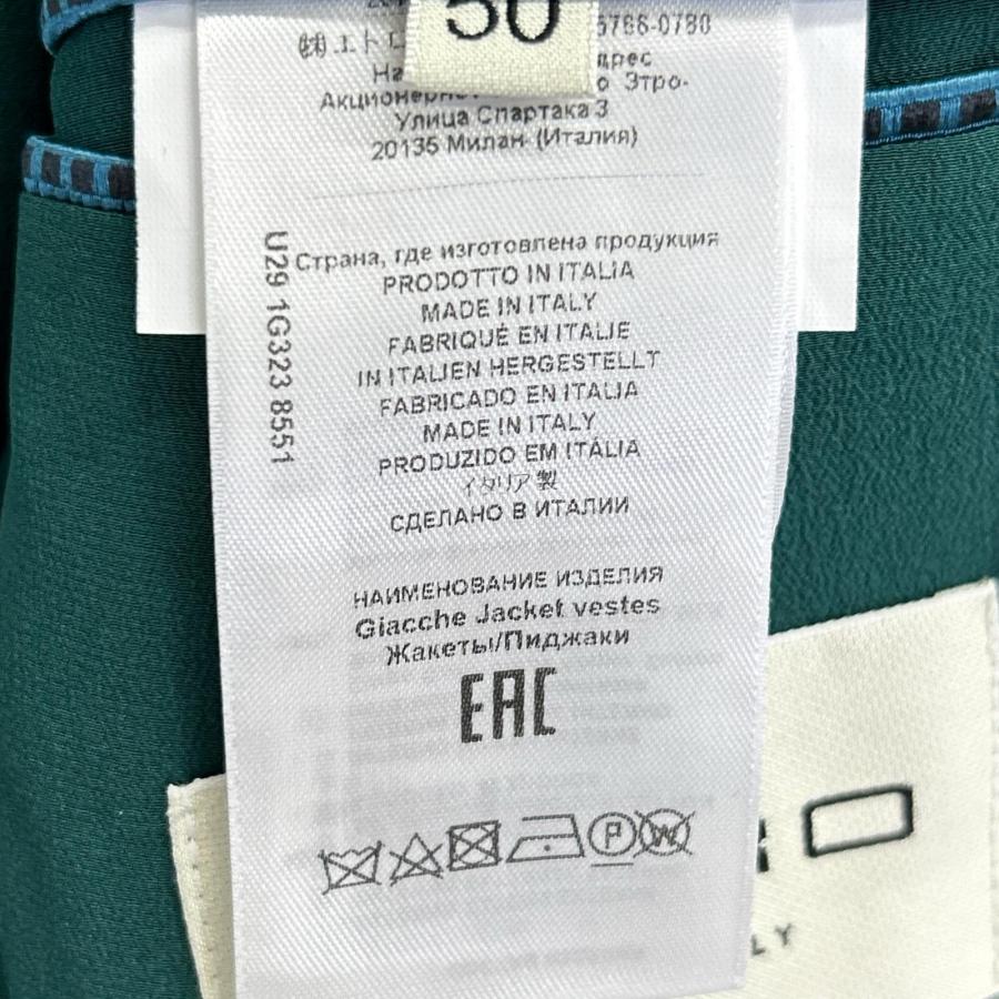 ETRO（エトロ） ブラック ベロア ペイズリー柄 テーラードジャケット