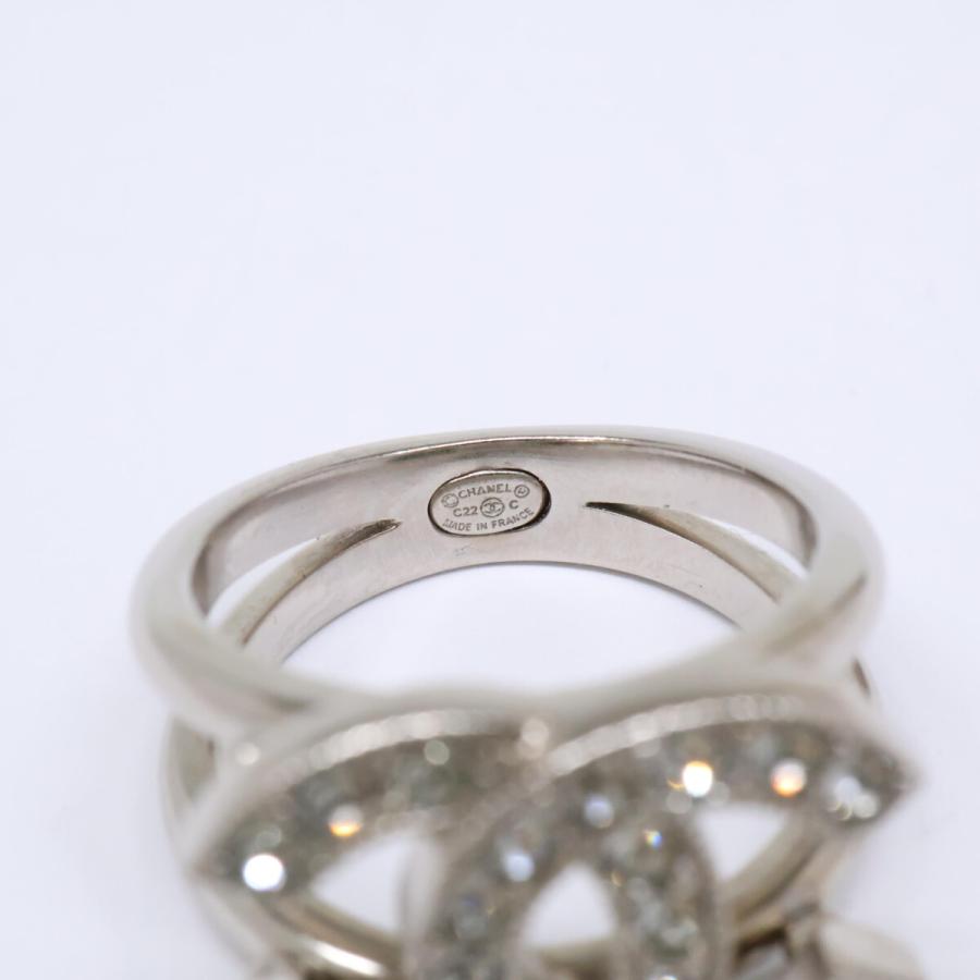 CHANEL（シャネル） 美品 C22C ラインストーン ココマーク リング 指輪