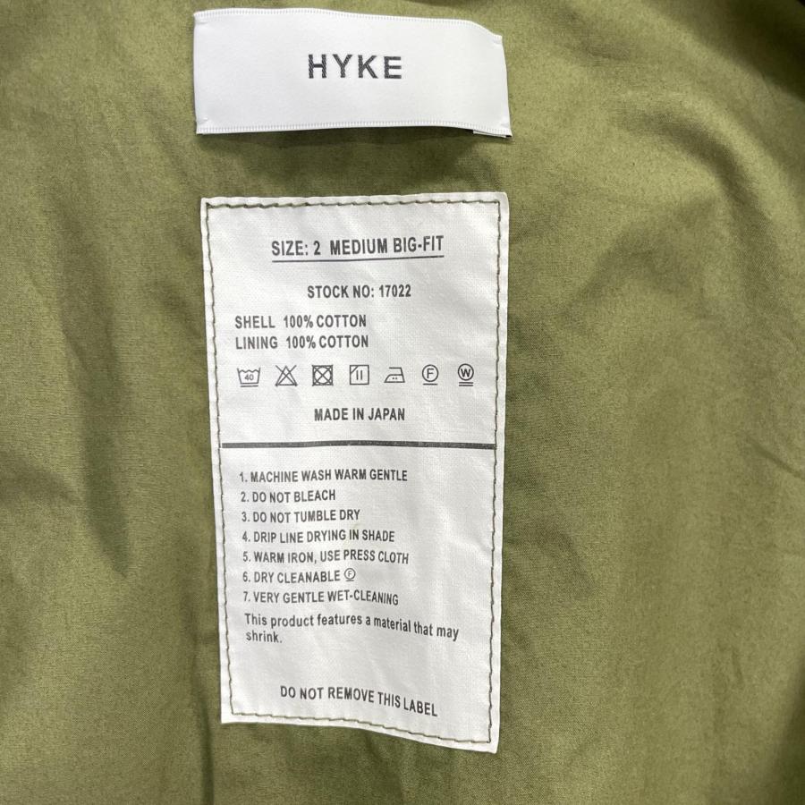 HYKE ハイク 202-17022 カーキ コットン BIG FIT M-51 TYPE FIELD 