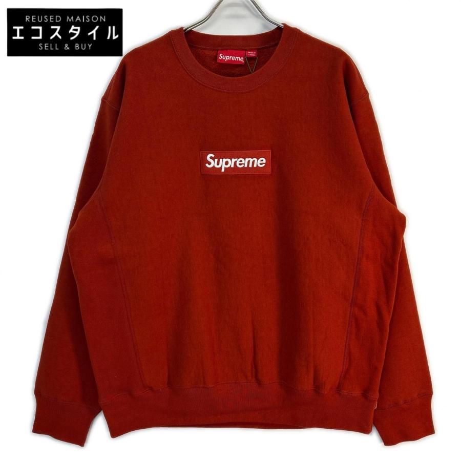 Supreme シュプリーム 18AW Rust/レッド Box Logo Crewneck Sweatshirt ボックスロゴクルーネックスウェット XL Supreme（シュプリーム） 新品同様 18AW Rust/レッド Box Logo