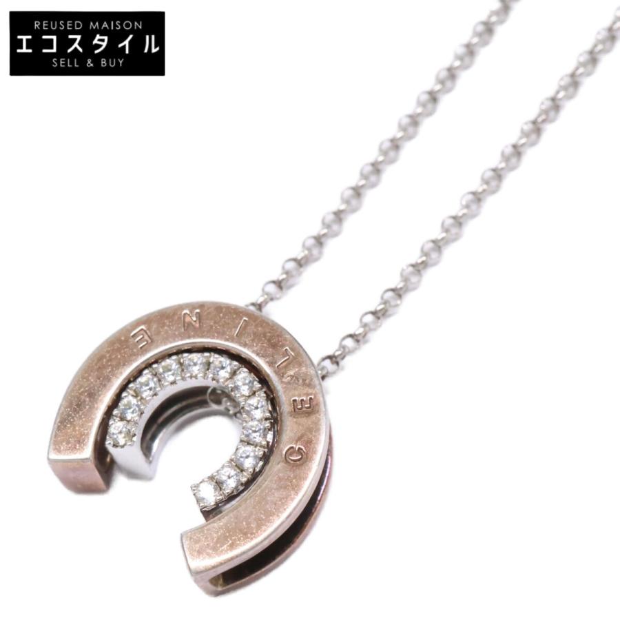 CELINE（セリーヌ） SILVER 925 ラインストーン ホースシュー 