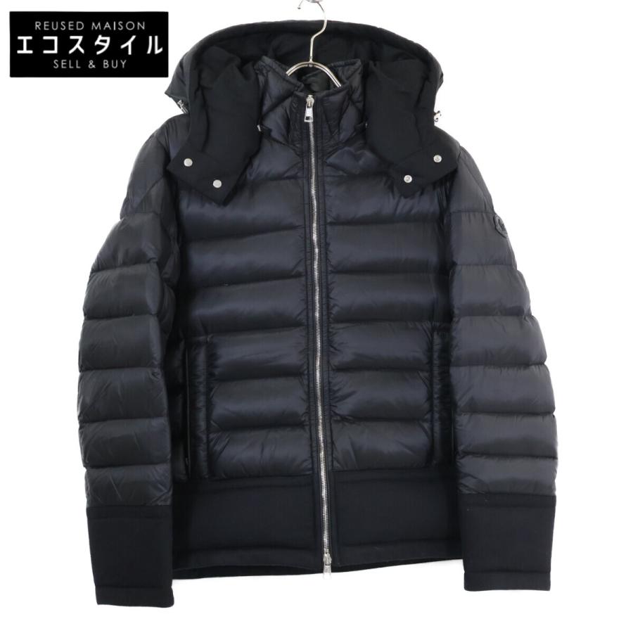 MONCLER モンクレール RIOM ウール切替 フード付ダウンジャケット 1 MONCLER（モンクレール） RIOM ウール切替 フード付ダウンジャケット 1