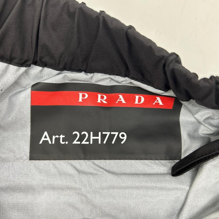 PRADA SPORT プラダスポーツ 22H779 18年 プラダ ラバーロゴグリップナイロンパンツ ブラック S ボトムス ナイロン レディース 中古