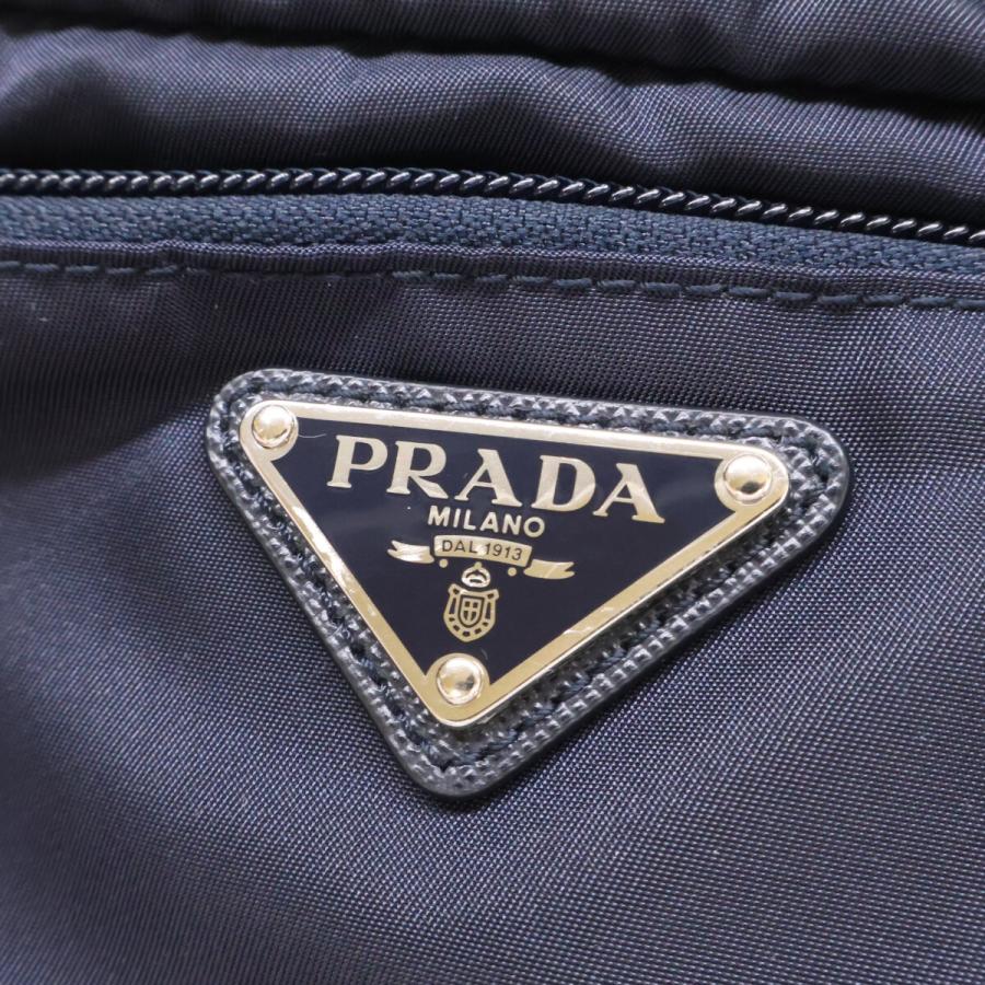 PRADA（プラダ） 2NA028 ナイロン/レザー トライアングルロゴプレート 