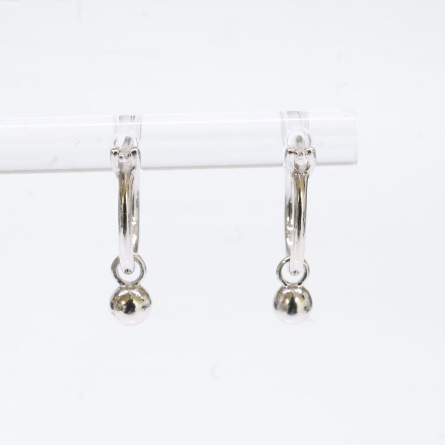 美品 MISSOMA ミッソマ 925 テニスチャーム ミニ フープ ピアス 