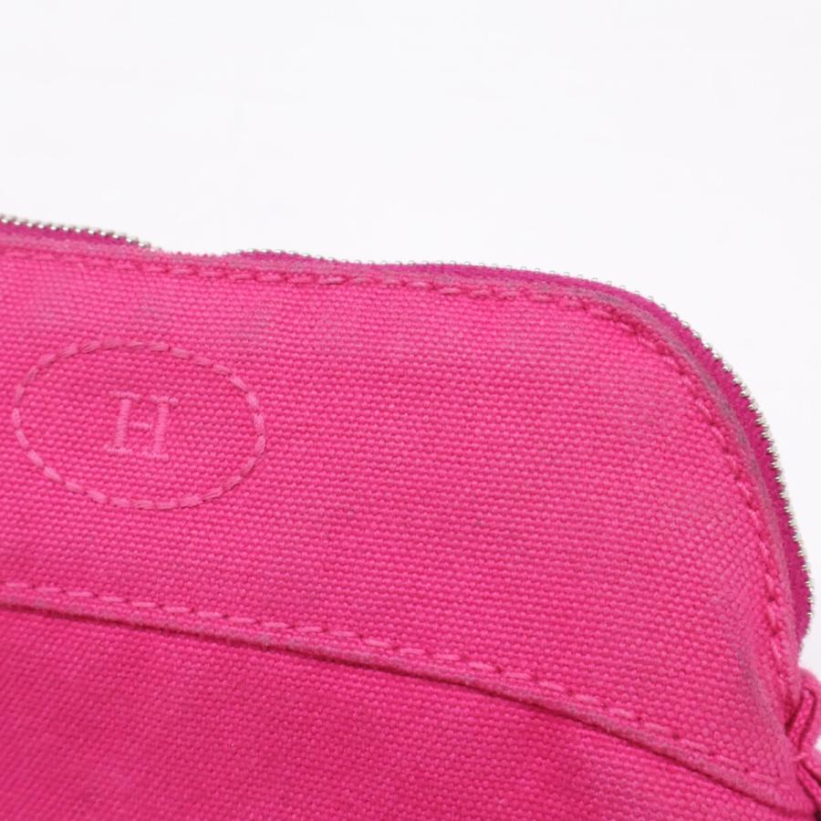HERMES エルメス シルバー金具 Hロゴ ボリード ポーチ ミニミニ 