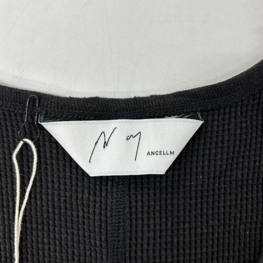 美品 ANCELLM アンセルム 26SS ANC-STD-CT04 ブラック DAMAGE WAFFLE