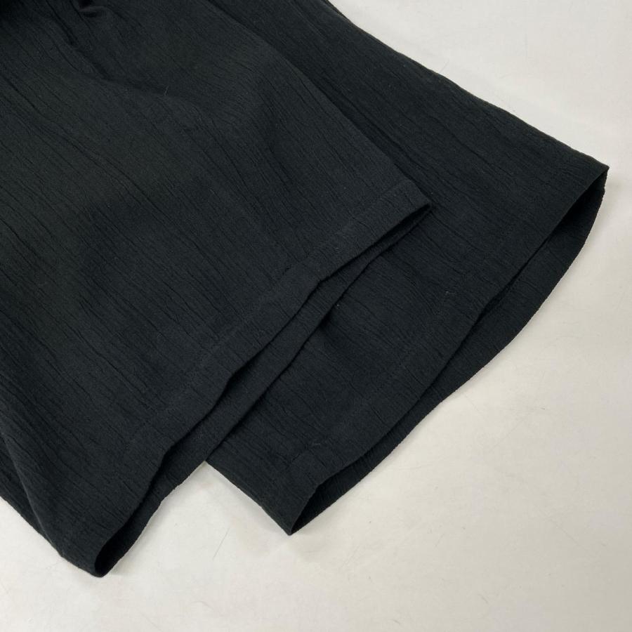 美品 ANCELLM アンセルム 26SS ANC-PT122 ブラック BELTED CREPE TUCK SLACKS 2 メンズ_7