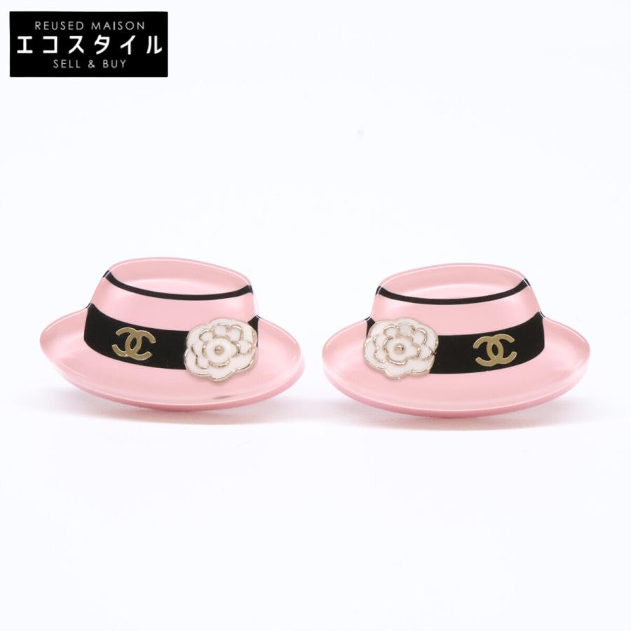 CHANEL（シャネル） 美品 D19P レジン ココマーク カメリア ハット