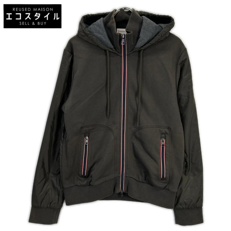 MONCLER（モンクレール） カーキ MAGLIA CARDIGAN ナイロン切り替え 