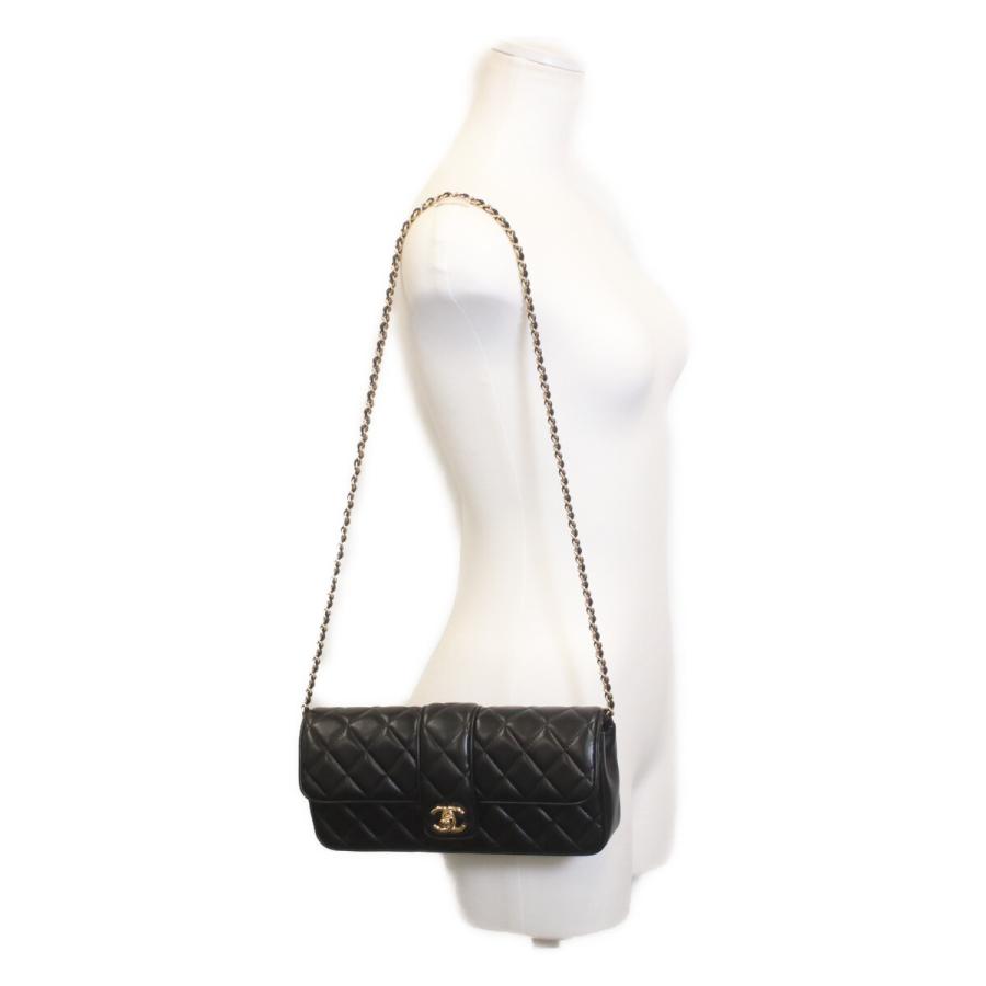 CHANEL（シャネル） 美品 25-26AWメタルプレート マトラッセ ブラック