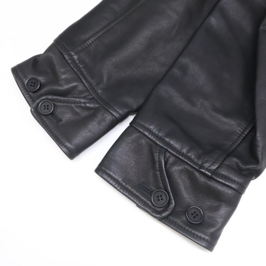 A Vontade アボンタージ RD-0106-24AW LEATHER CAR COAT レザー カー コート M ブラック メンズの画像