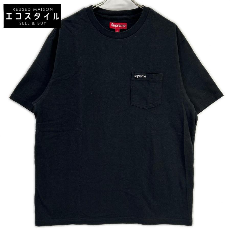 Supreme（シュプリーム） ブラック S/S Pocket Tee ポケットTシャツ L 