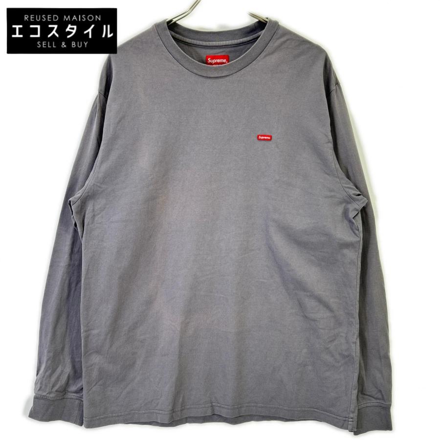 Supreme（シュプリーム） グレー Small Box L/S Tee スモールボックス