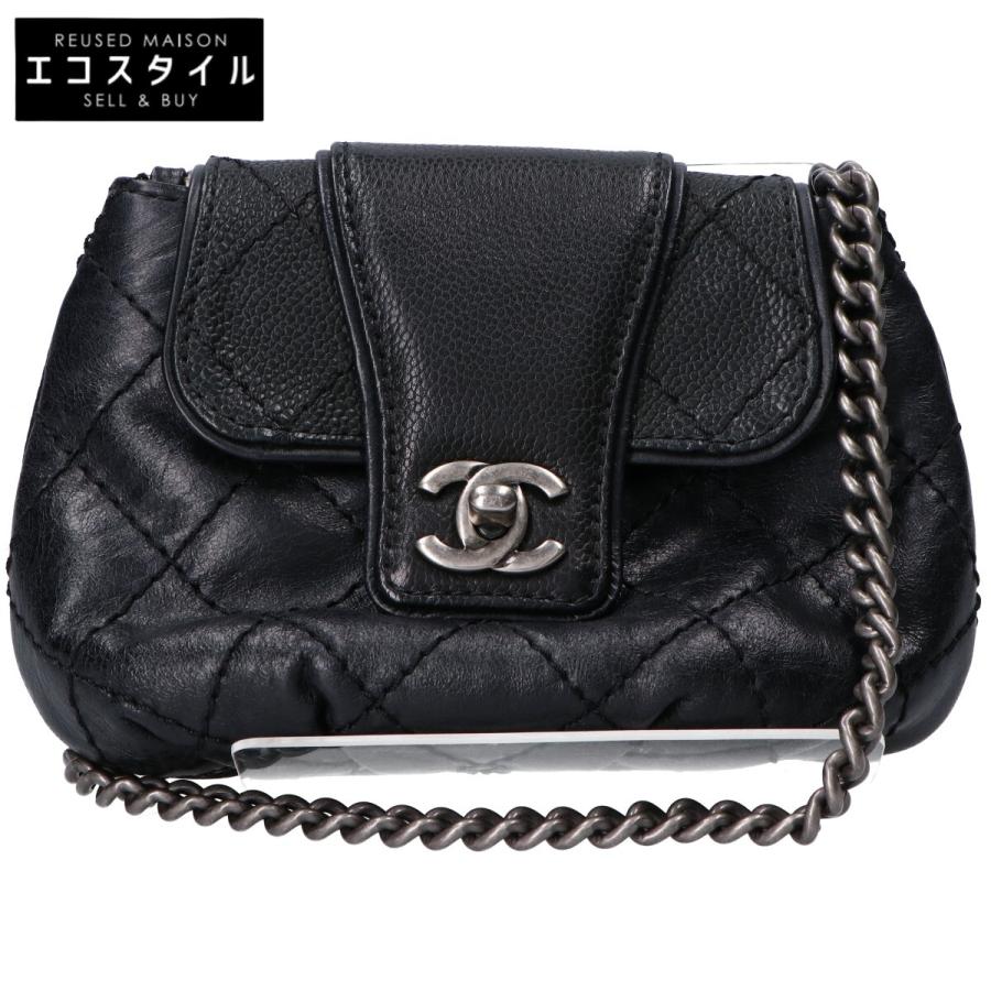 CHANEL（シャネル） 19番台 ヴィンテージカーフ×キャビアスキン 