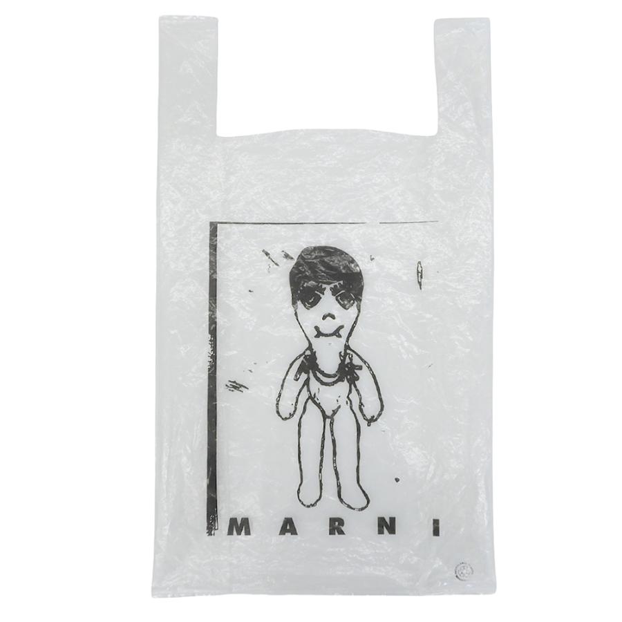 MARNI（マルニ） 新品同様 マルニマーケット レザーロゴ ストライプ