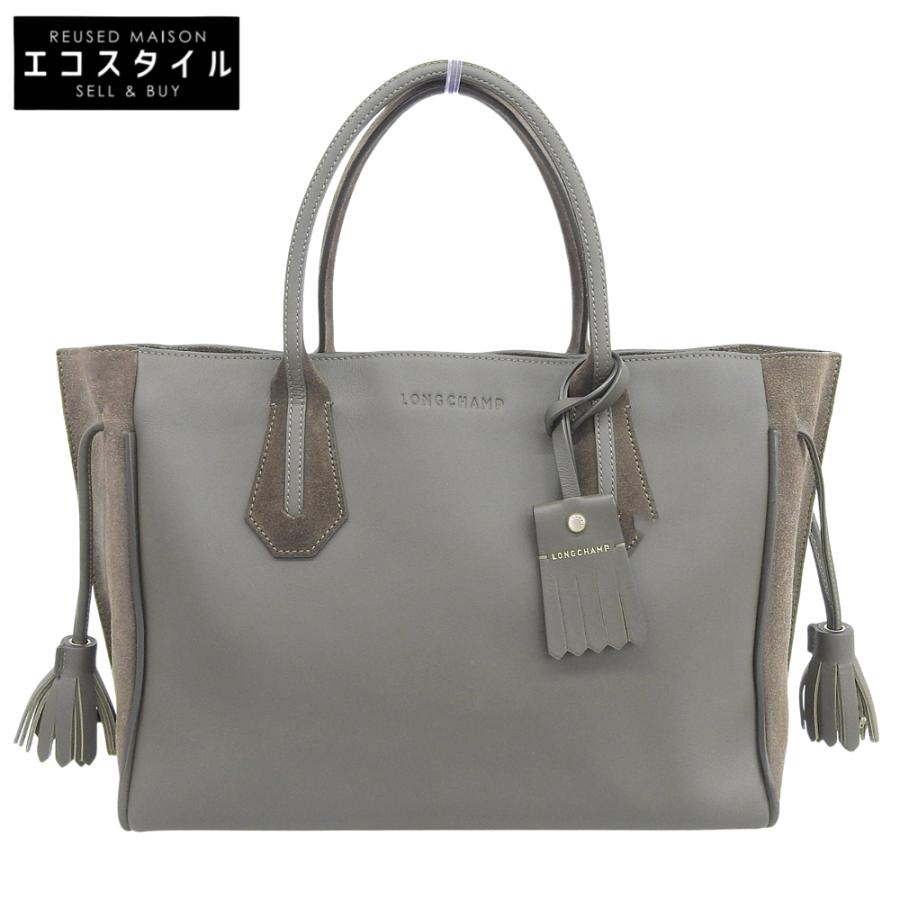 LONGCHAMP ロンシャン ペネロペ レザー×スエード トートバッグ 